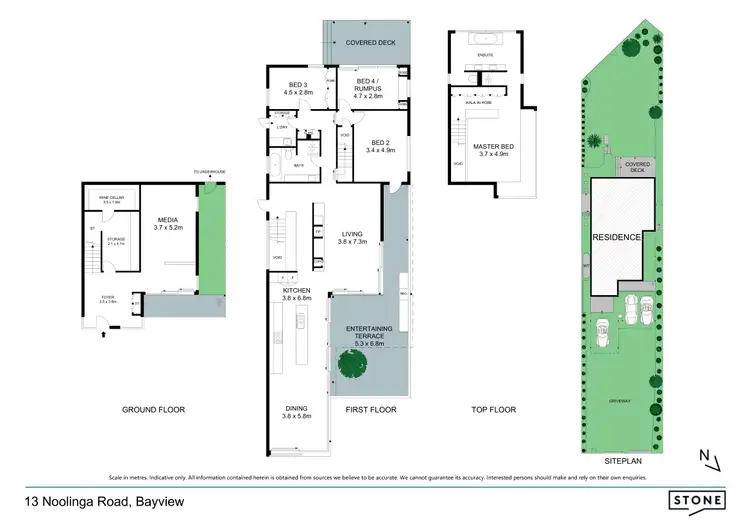 Floorplan of Homely house listing, 13 Noolinga Road, Bayview NSW 2104