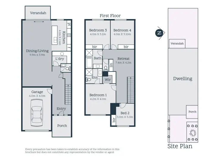 Floorplan of Homely townhouse listing, 8 Mossfield Rise, Epping VIC 3076