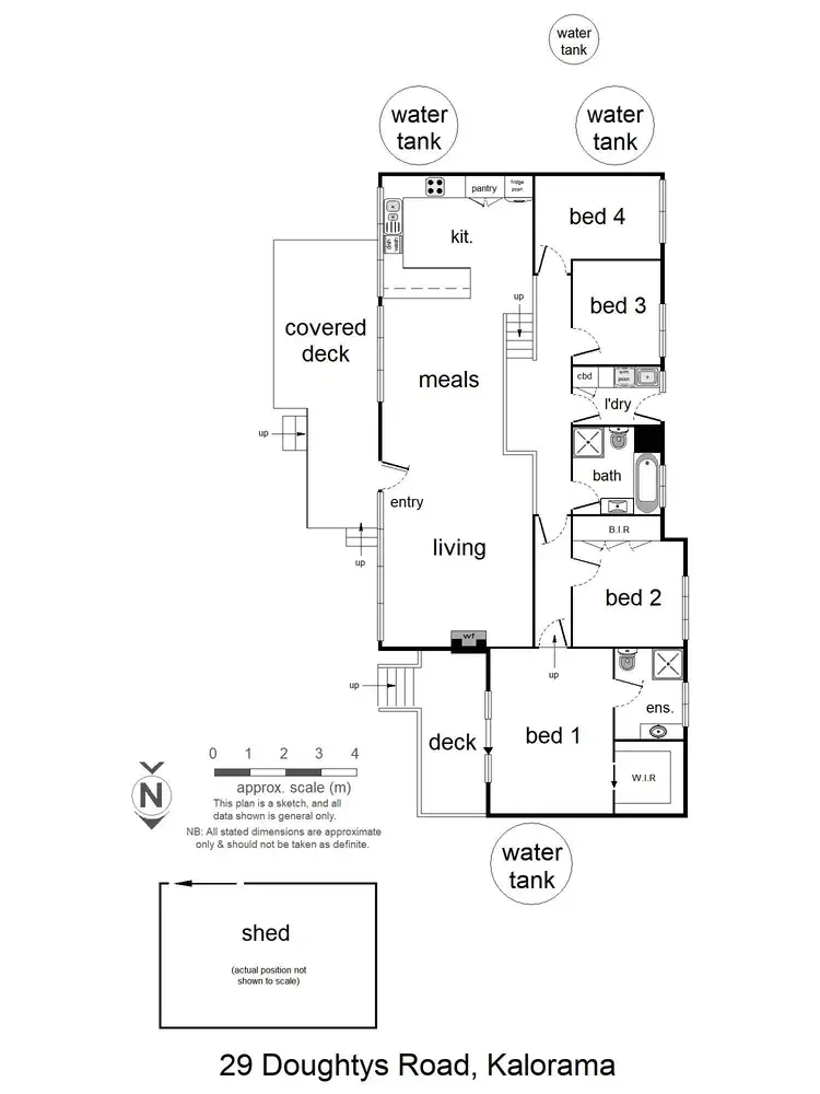 Floorplan of Homely house listing, 29 Doughtys Road, Kalorama VIC 3766