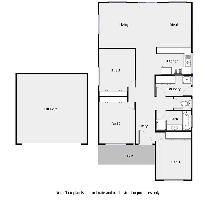Floorplan of Homely house listing, 4 Stamford Court, Buronga NSW 2739