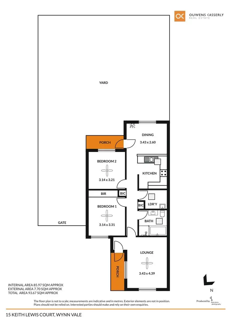 Floorplan of Homely townhouse listing, 15 Keith Lewis Court, Wynn Vale SA 5127