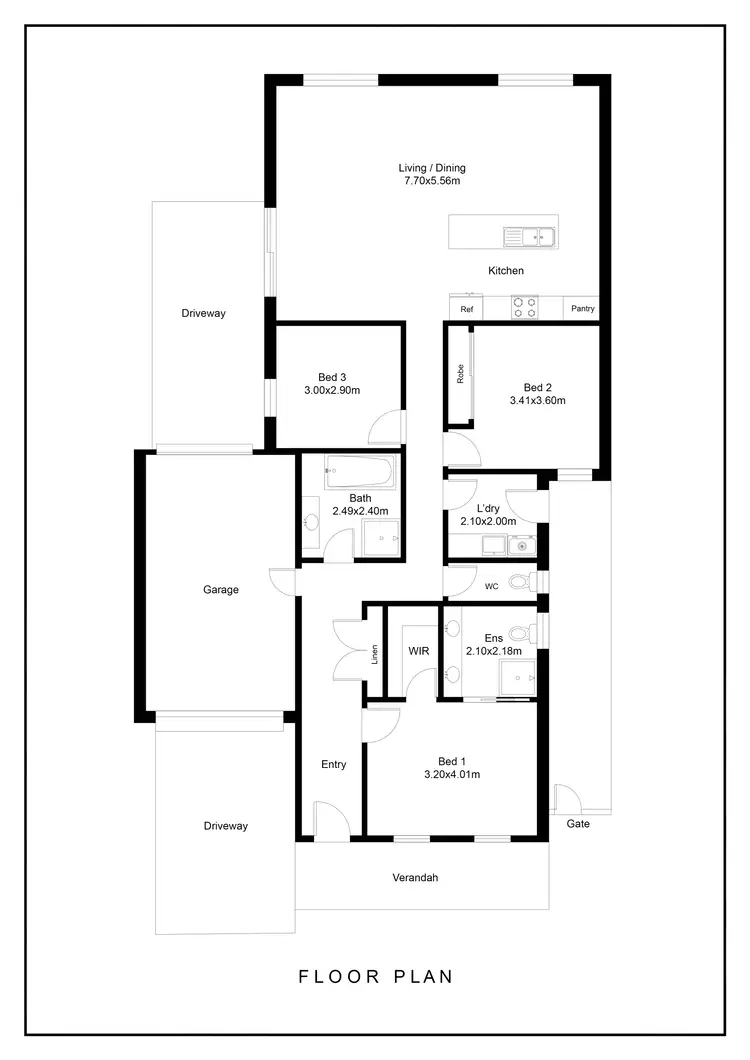Floorplan of Homely house listing, 6 Barry Street, Bendigo VIC 3550