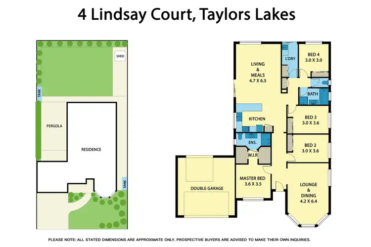 Floorplan of Homely house listing, 4 Lindsay Court, Taylors Lakes VIC 3038
