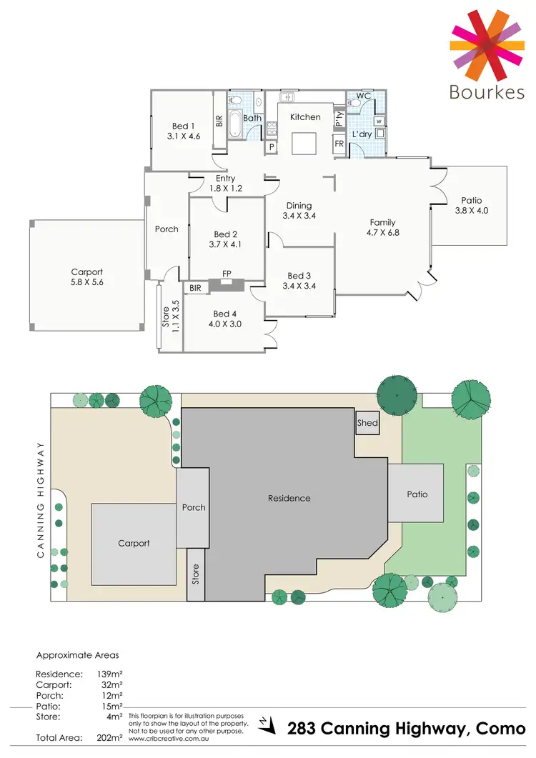 Floorplan of Homely house listing, 283 Canning Highway, Como WA 6152