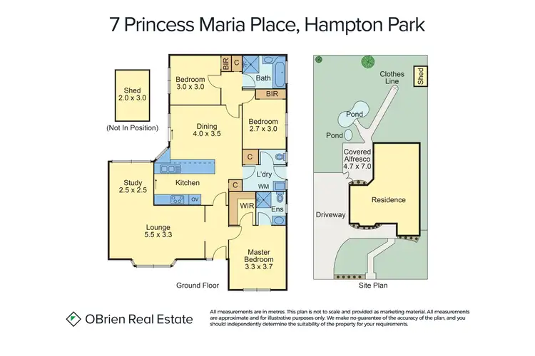 Floorplan of Homely house listing, 7 Princess Maria Place, Hampton Park VIC 3976
