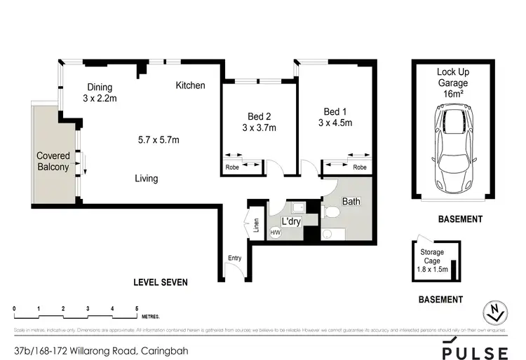Floorplan of Homely apartment listing, 37B/168-172 Willarong Road, Caringbah NSW 2229