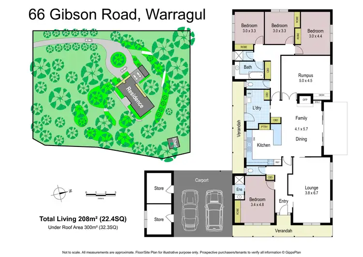 Floorplan of Homely house listing, 66 Gibson Road, Warragul VIC 3820