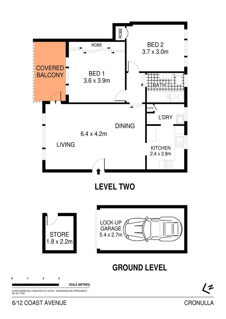 Floorplan of Homely apartment listing, 6/12 Coast Avenue, Cronulla NSW 2230