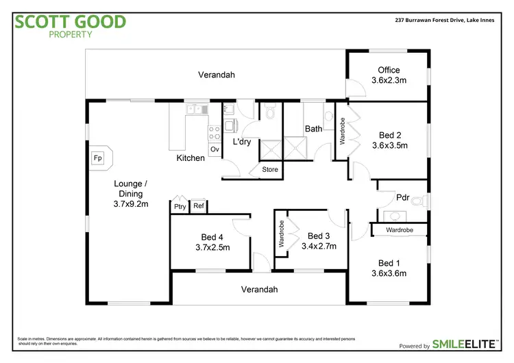 Floorplan of Homely rural property listing, 237 Burrawan Forest Drive, Lake Innes NSW 2446