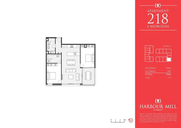 Floorplan of Homely apartment listing, 218/280 Jones Street, Pyrmont NSW 2009