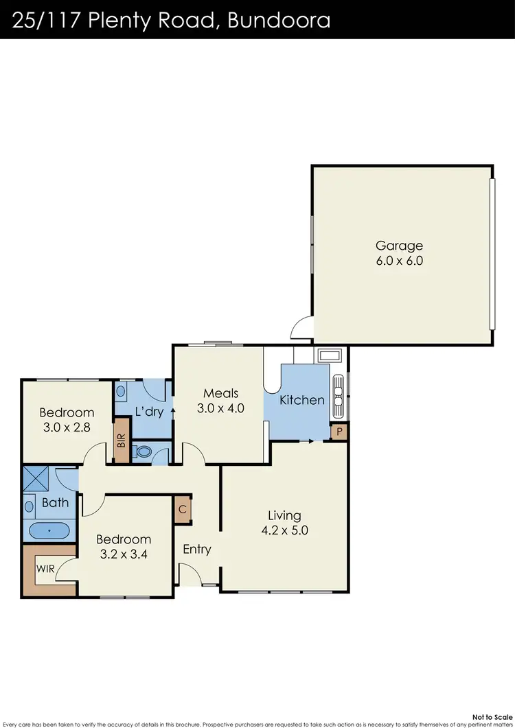 Floorplan of Homely house listing, 25/117 Plenty Road, Bundoora VIC 3083