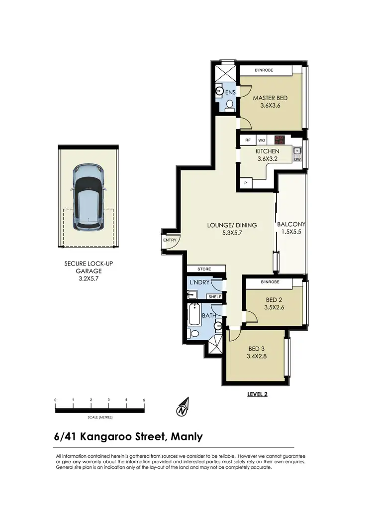 Floorplan of Homely unit listing, 6/41 Kangaroo Street, Manly NSW 2095
