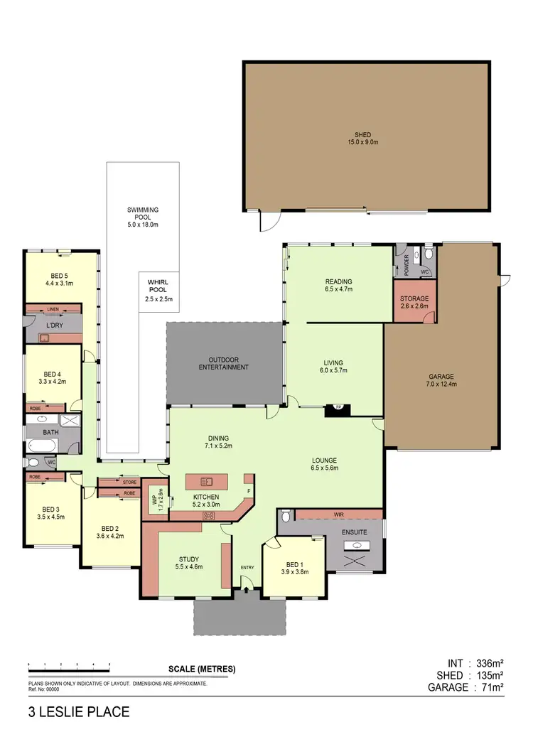 Floorplan of Homely house listing, 3 Leslie Place, Junortoun VIC 3551