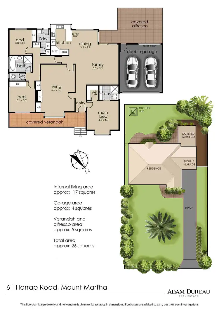 Floorplan of Homely house listing, 61 Harrap Road, Mount Martha VIC 3934
