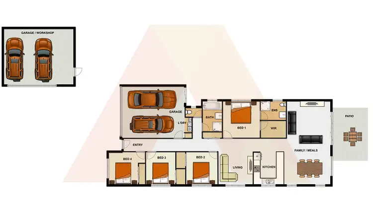 Floorplan of Homely house listing, 8 Henna Place, Heritage Park QLD 4118