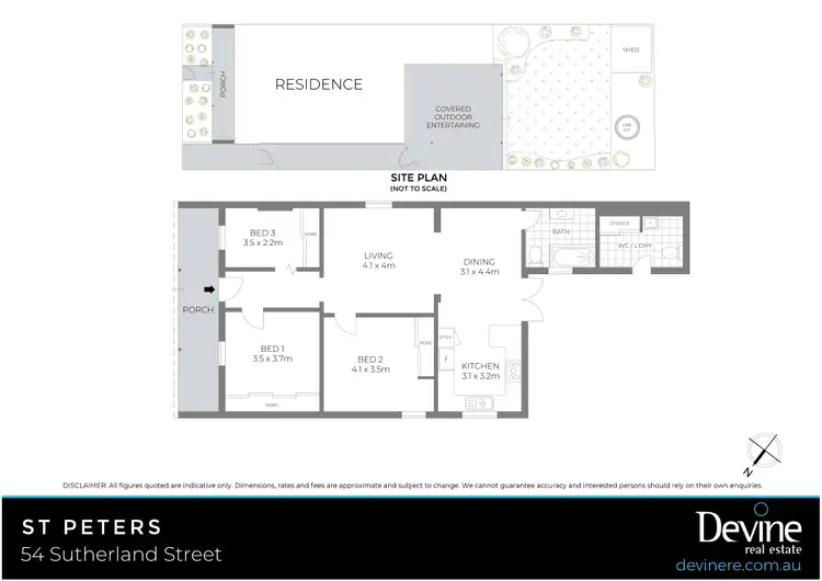 Floorplan of Homely house listing, 54 Sutherland Street, St Peters NSW 2044