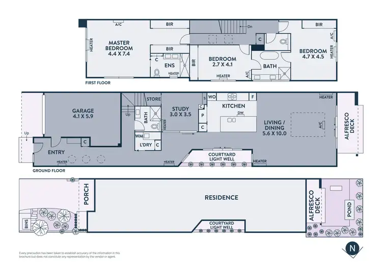 Floorplan of Homely townhouse listing, 19a Roberts Street, Brunswick East VIC 3057