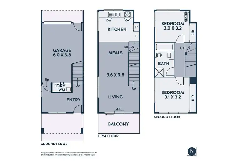Floorplan of Homely townhouse listing, 22 Chanticleer Drive, Mernda VIC 3754