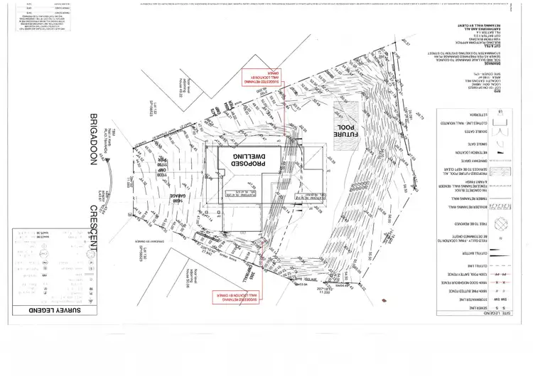 Floorplan of Homely land listing, 36 Brigadoon Crescent, Eatons Hill QLD 4037