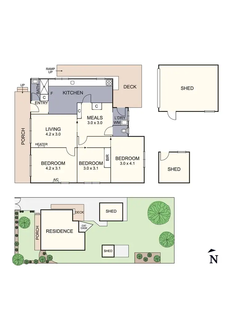 Floorplan of Homely house listing, 4 Ainsleigh Court, Cranbourne VIC 3977