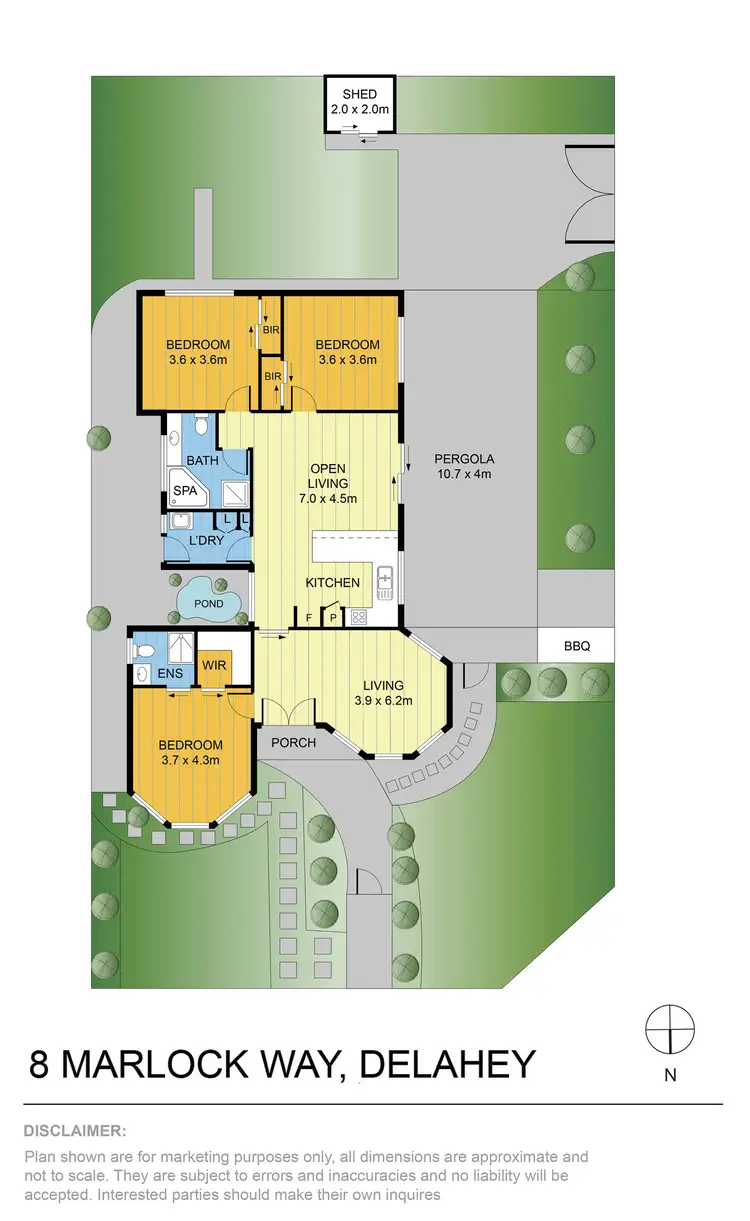 Floorplan of Homely house listing, 8 Marlock Way, Delahey VIC 3037