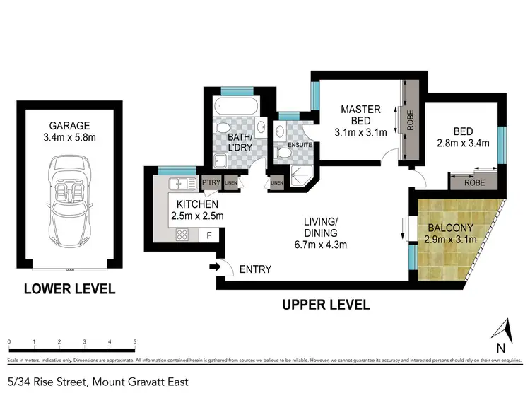 Floorplan of Homely unit listing, 5/34 Rise Street, Mount Gravatt East QLD 4122