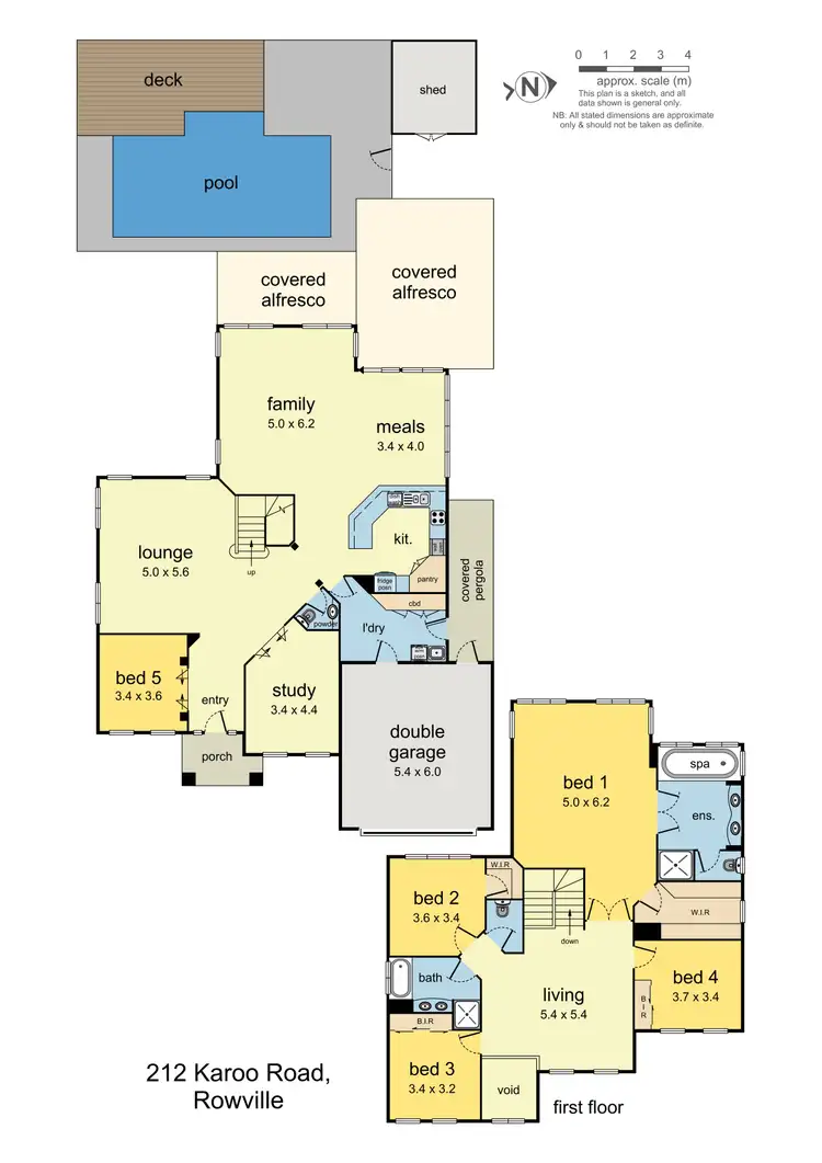 Floorplan of Homely house listing, 212 Karoo Road, Rowville VIC 3178
