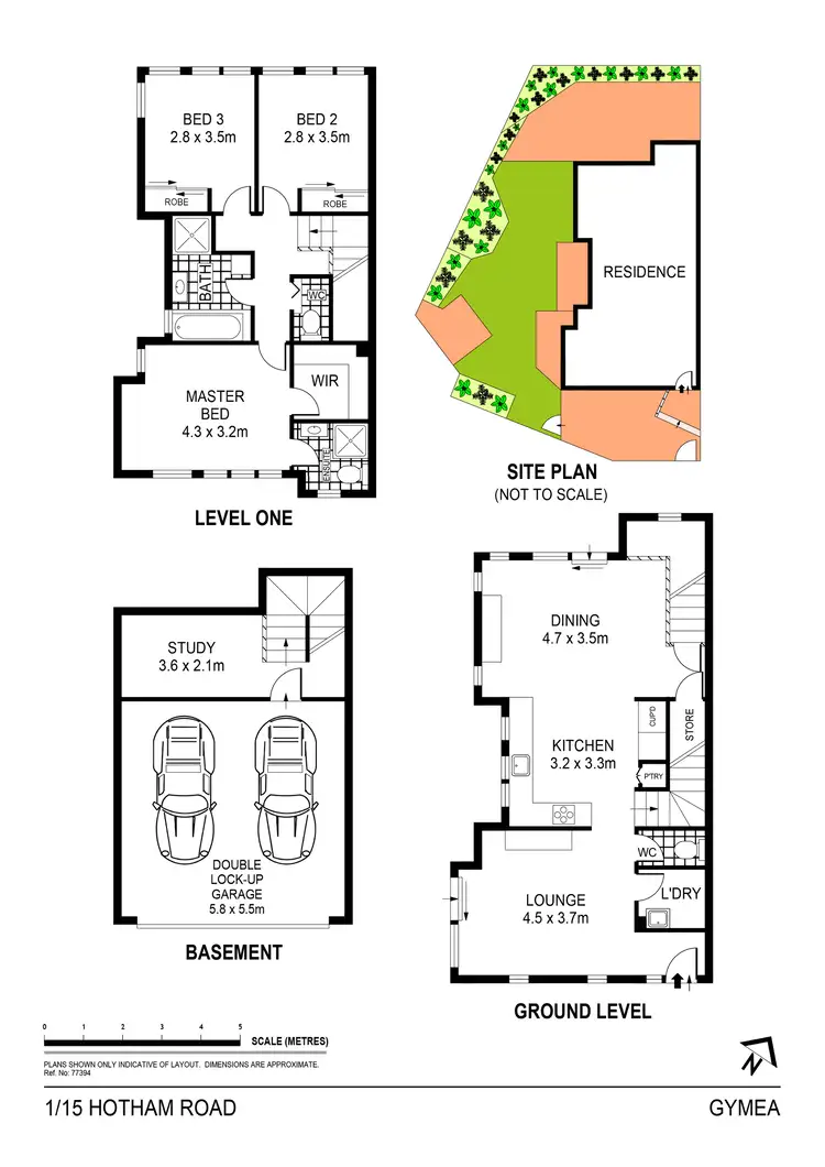 Floorplan of Homely townhouse listing, 1/15 Hotham Road, Gymea NSW 2227