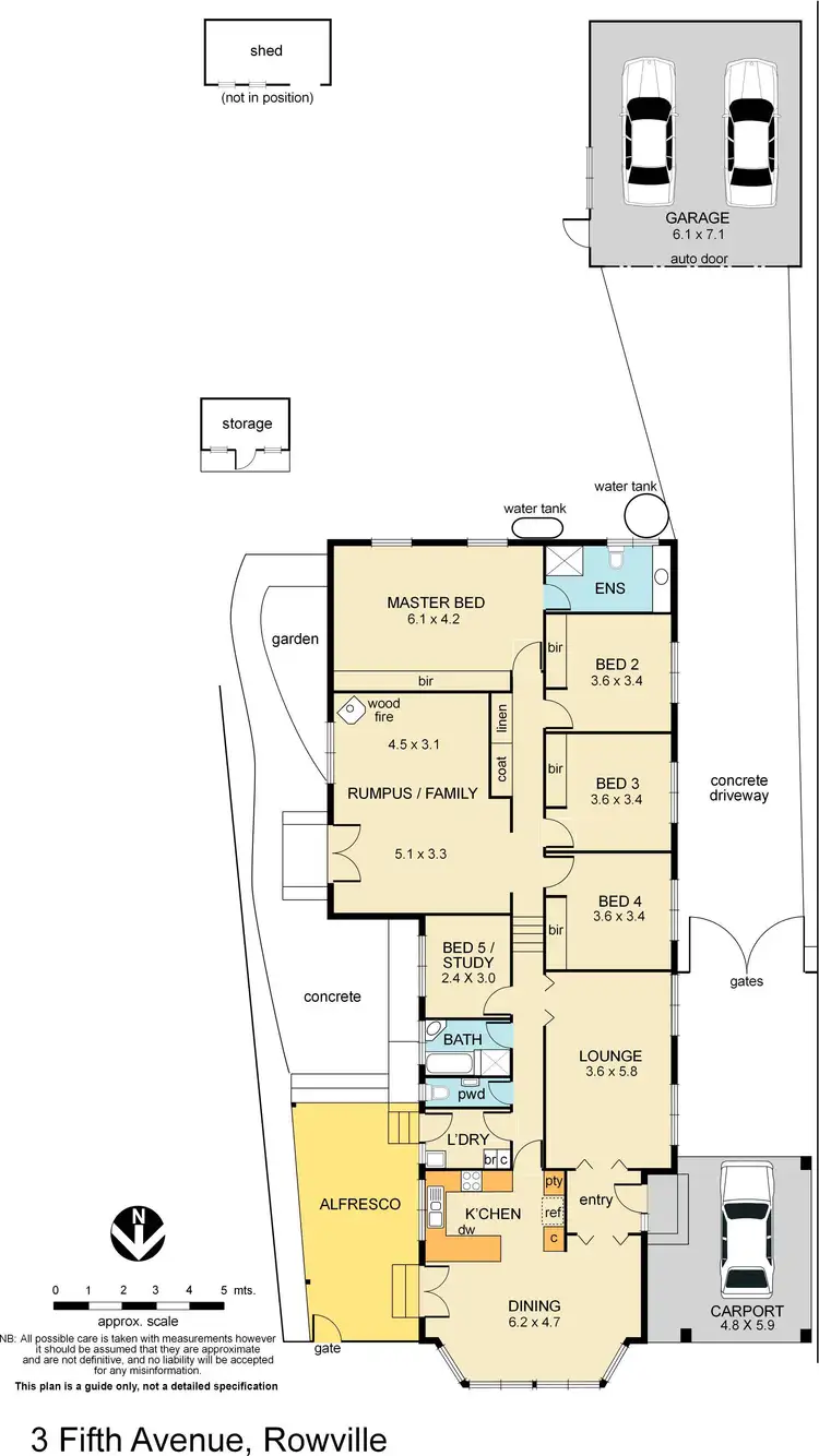Floorplan of Homely house listing, 3 Fifth Avenue, Rowville VIC 3178