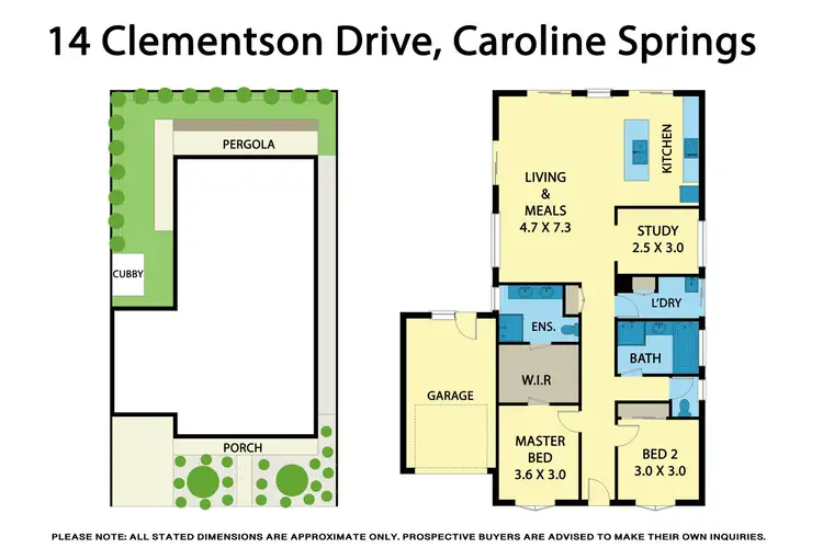 Floorplan of Homely house listing, 14 Clementson Drive, Caroline Springs VIC 3023