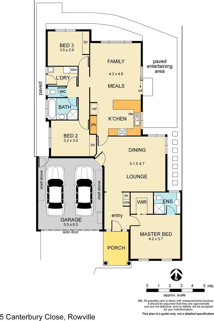 Floorplan of Homely townhouse listing, 5 Canterbury Close, Rowville VIC 3178