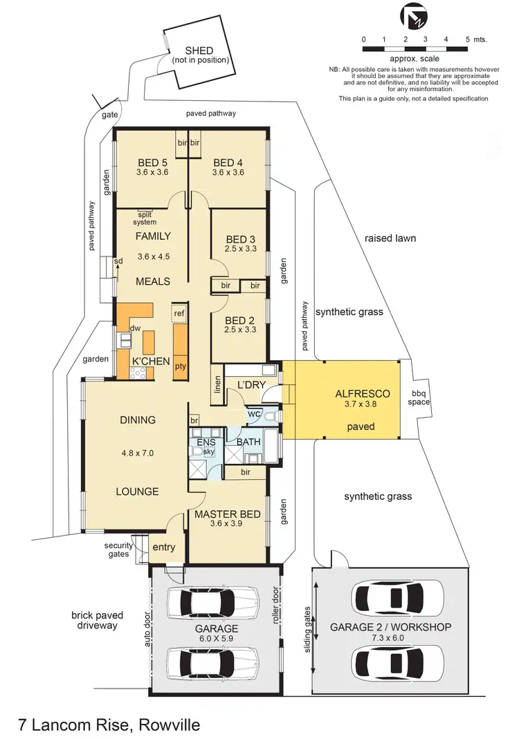 Floorplan of Homely house listing, 7 Lancom Rise, Rowville VIC 3178