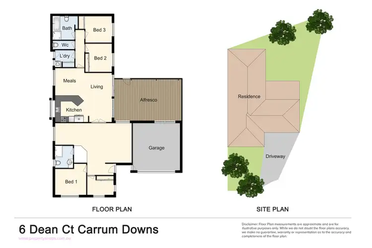 Floorplan of Homely house listing, 6 Dean Court, Carrum Downs VIC 3201