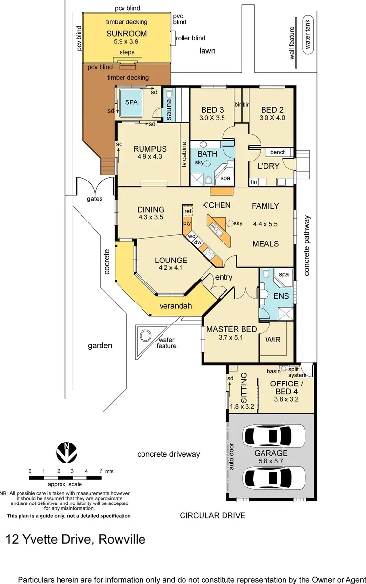 Floorplan of Homely house listing, 12 Yvette Drive, Rowville VIC 3178