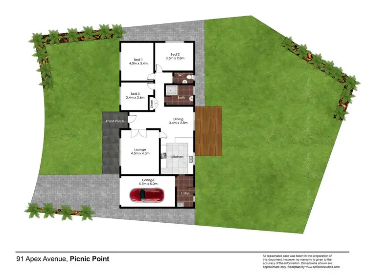 Floorplan of Homely house listing, 91 Apex Avenue, Picnic Point NSW 2213