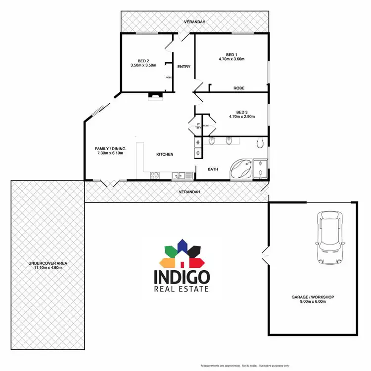 Floorplan of Homely house listing, 1A Dowling Court, Beechworth VIC 3747