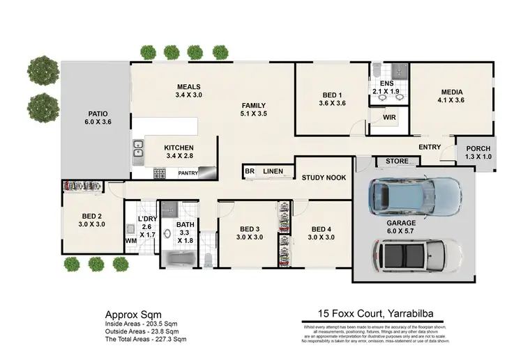 Floorplan of Homely house listing, 15 Foxx Court, Yarrabilba QLD 4207