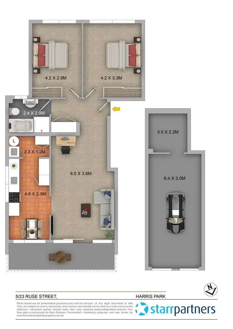 Floorplan of Homely apartment listing, 5/23 Ruse Street, Harris Park NSW 2150