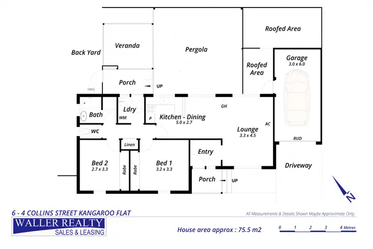 Floorplan of Homely unit listing, 6/4 Collins Street, Kangaroo Flat VIC 3555