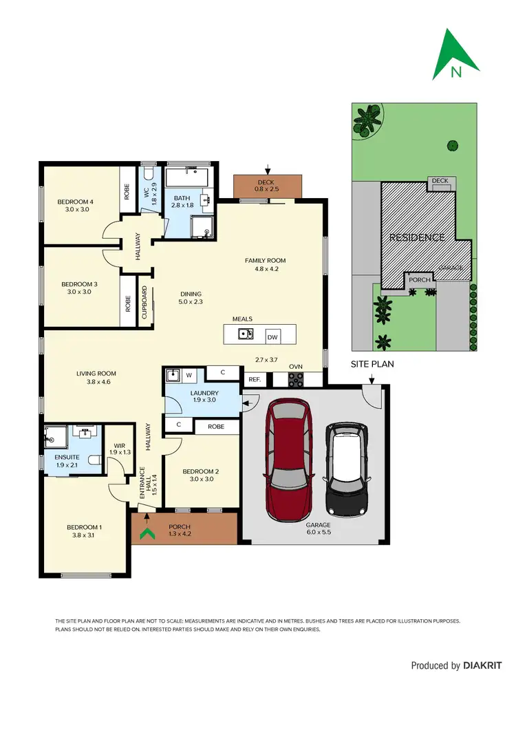 Floorplan of Homely house listing, 76 Oakpark Drive, Harkness VIC 3337