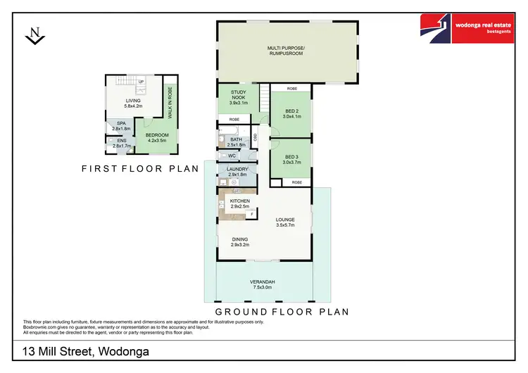 Floorplan of Homely house listing, 13 Mill Street, Wodonga VIC 3690