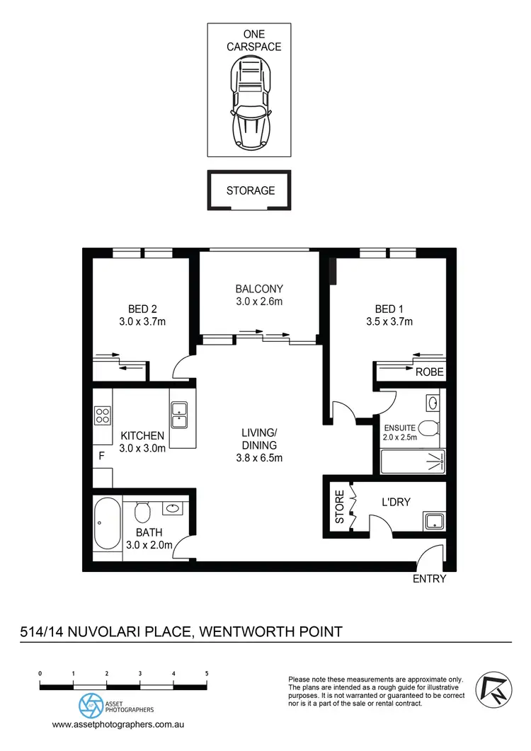 Floorplan of Homely apartment listing, 514/14 Nuvolari Place, Wentworth Point NSW 2127