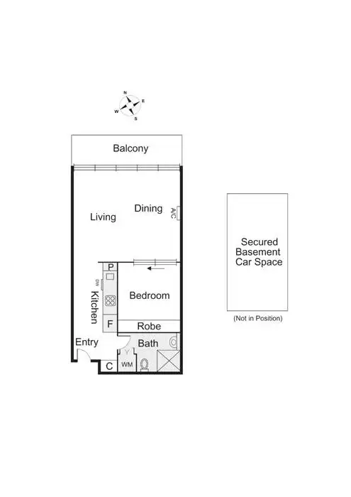 Floorplan of Homely apartment listing, 309/2 Rouse Street, Port Melbourne VIC 3207