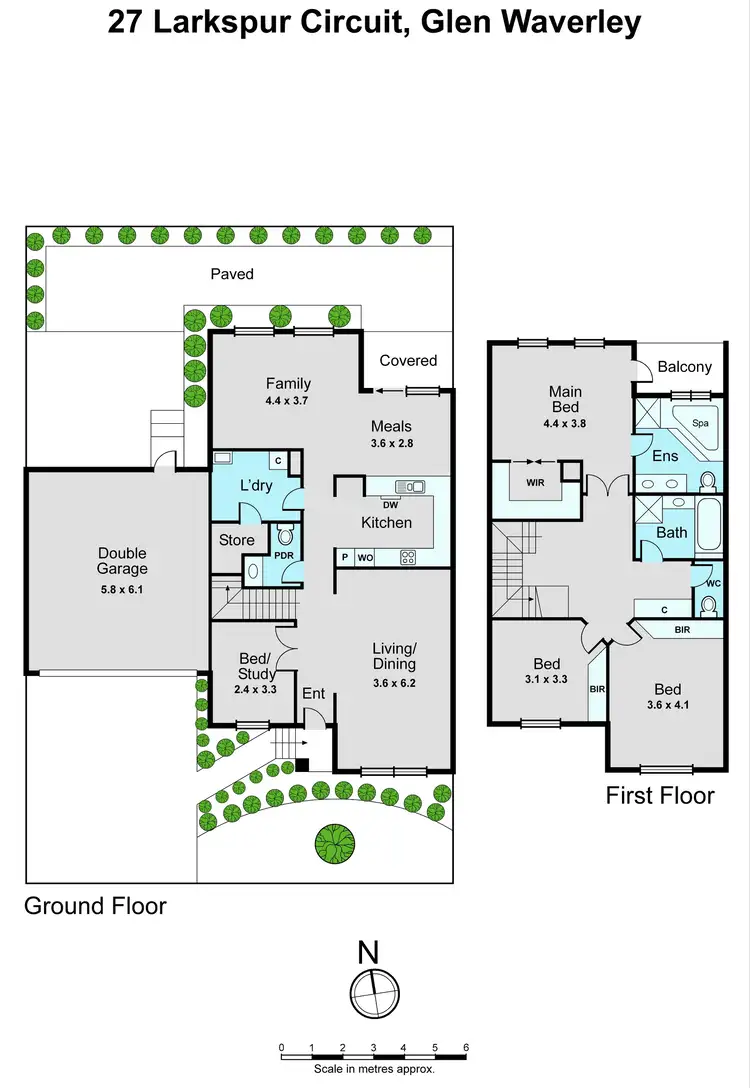 Floorplan of Homely house listing, 27 Larkspur Circuit, Glen Waverley VIC 3150