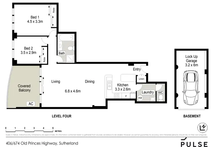Floorplan of Homely apartment listing, 406/674 Old Princes Highway, Sutherland NSW 2232