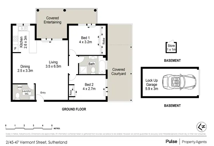 Floorplan of Homely apartment listing, 2/45-47 Vermont Street, Sutherland NSW 2232