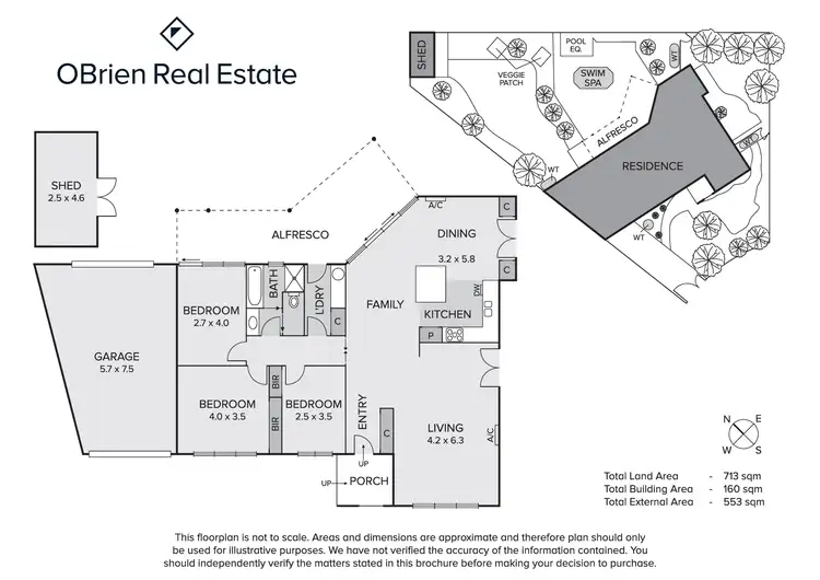 Floorplan of Homely house listing, 3 Nickson Court, Seaford VIC 3198