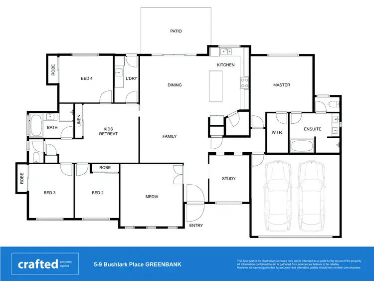 Floorplan of Homely house listing, 5-9 Bushlark Place, Greenbank QLD 4124