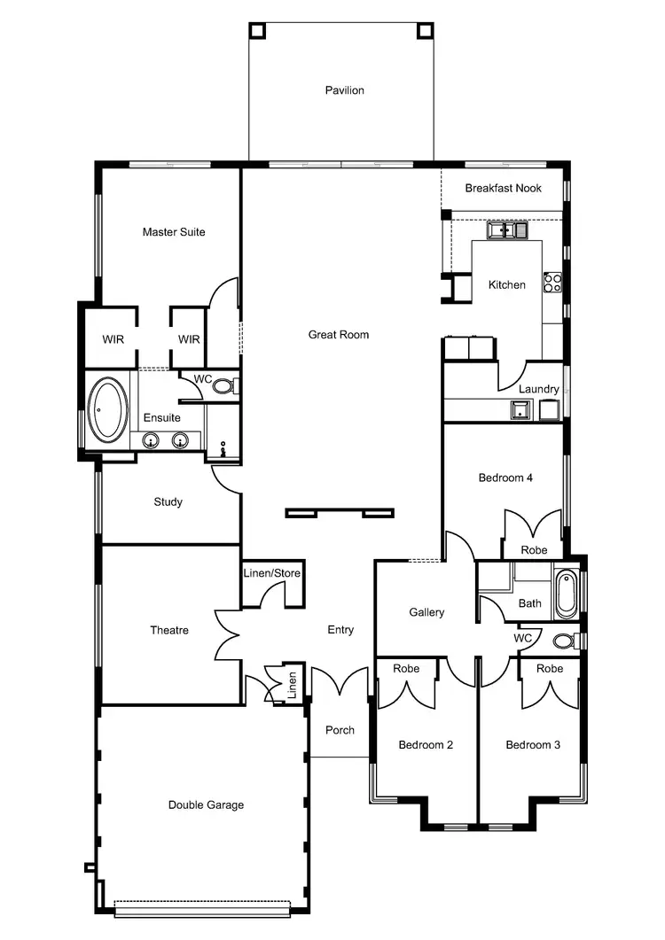 Floorplan of Homely house listing, 30 Nicolay Approach, Dalyellup WA 6230