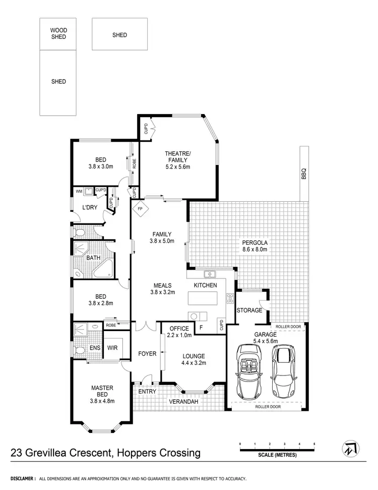 Floorplan of Homely house listing, 23 Grevillea Crescent, Hoppers Crossing VIC 3029
